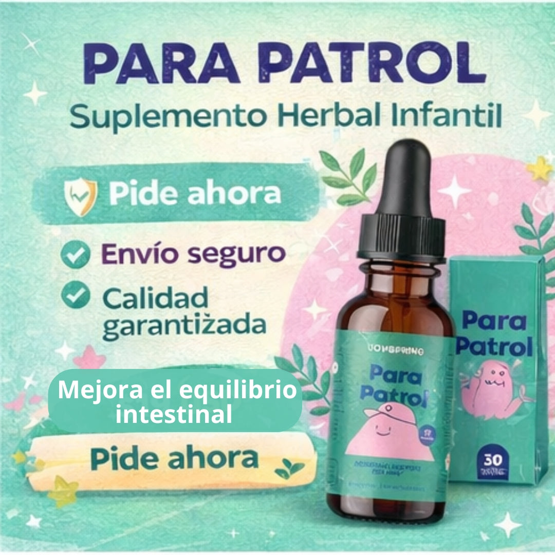 Para Patrol Suplemento Herbal Infantil 30 ml – Apoyo Digestivo y Equilibrio Intestinal Natural