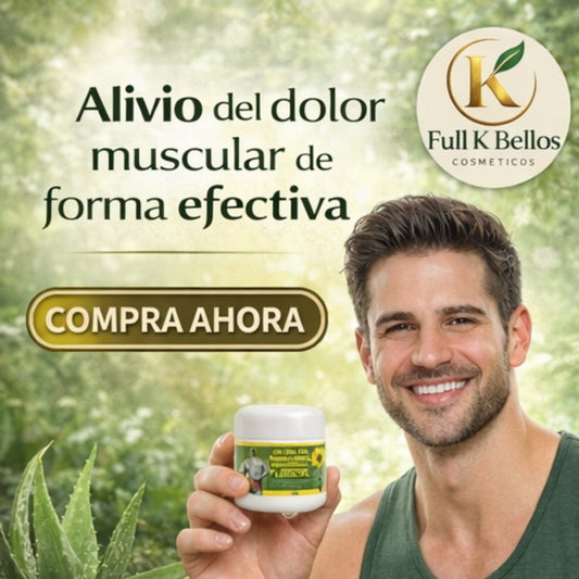Crema de Árnica y Aloe 50ml – Alivio Muscular Natural de Rápida Absorción