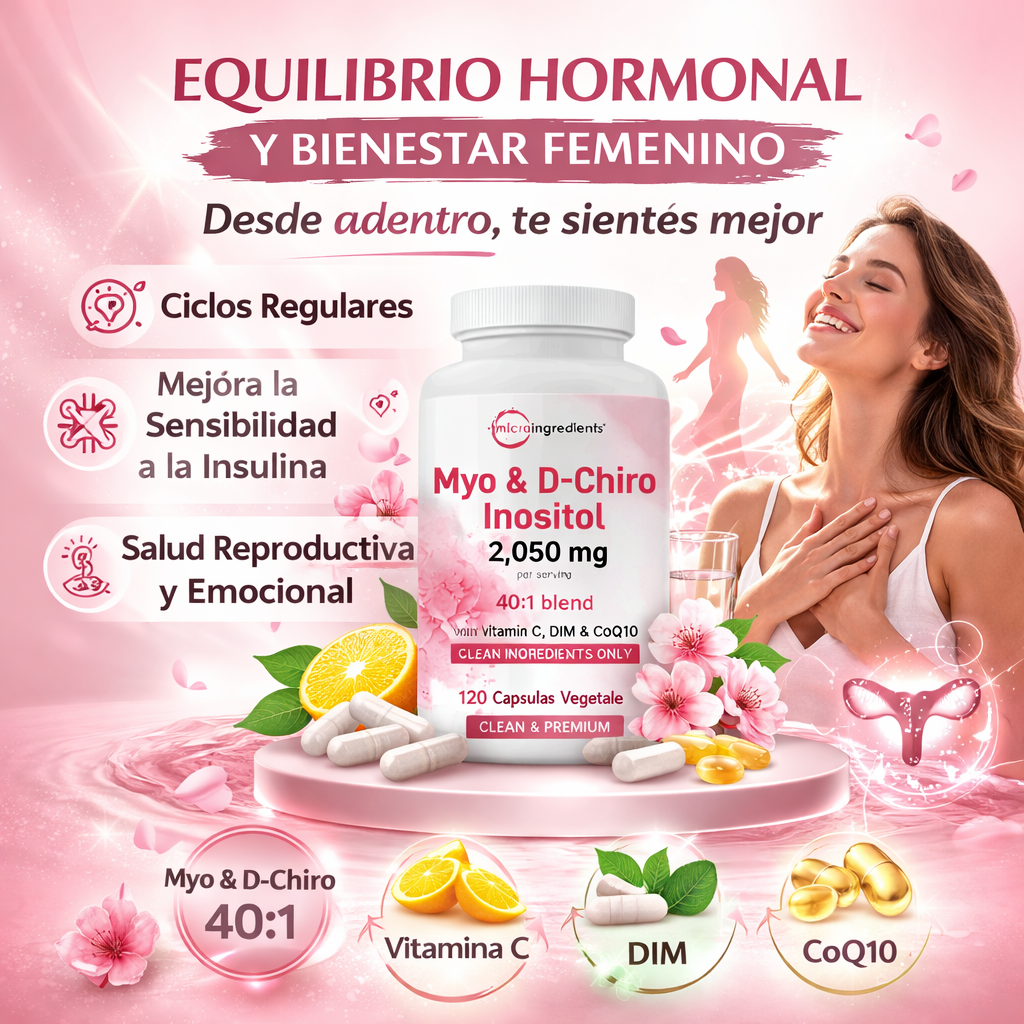 Inositol Microingredients  – Equilibrio Hormonal y Bienestar Femenino