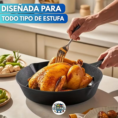 Juego De 3 Sartenes De Hierro Fundido Para Cocinar-Resistente a Alta Temperatura🔥