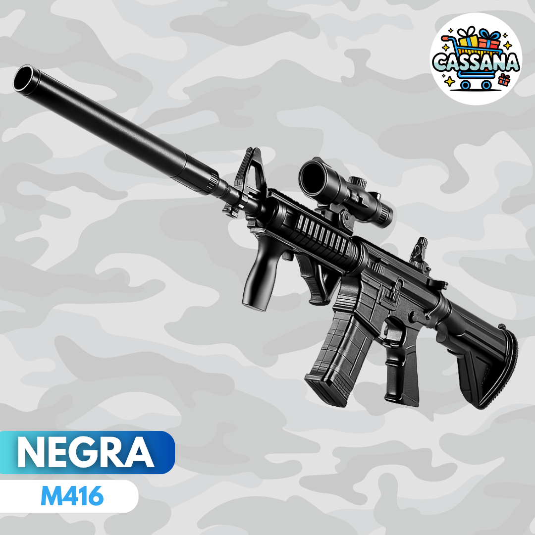 Juguete Rifle de Hidrogel M416 •Alcanza hasta 30 Metros• CALIDAD PREMIUM