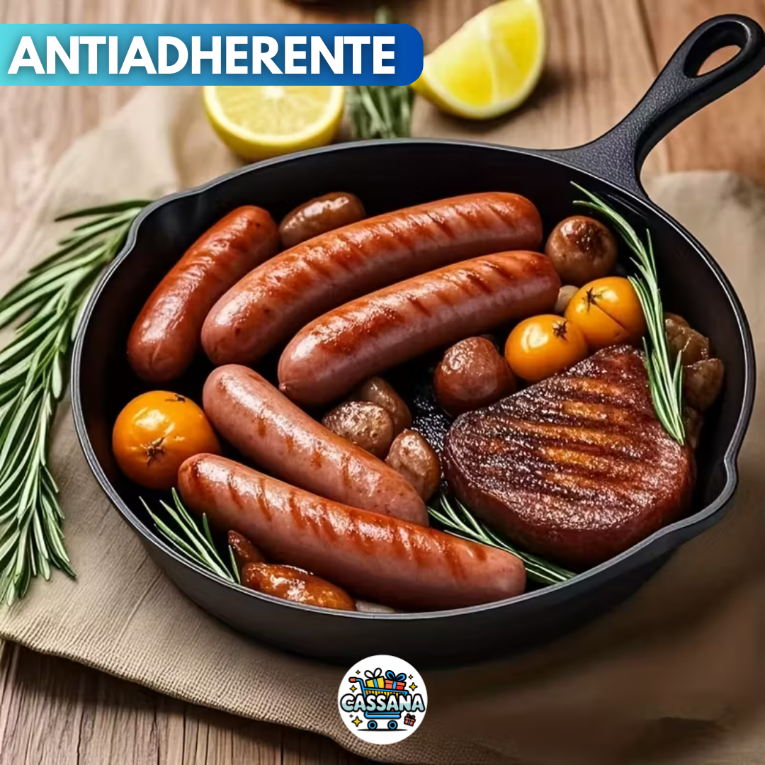 Juego De 3 Sartenes De Hierro Fundido Para Cocinar-Resistente a Alta Temperatura🔥