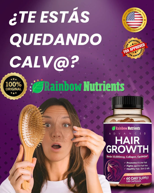 Hair Growth  – Biotina, Colágeno y OptiMSM® para Cabello Más Fuerte